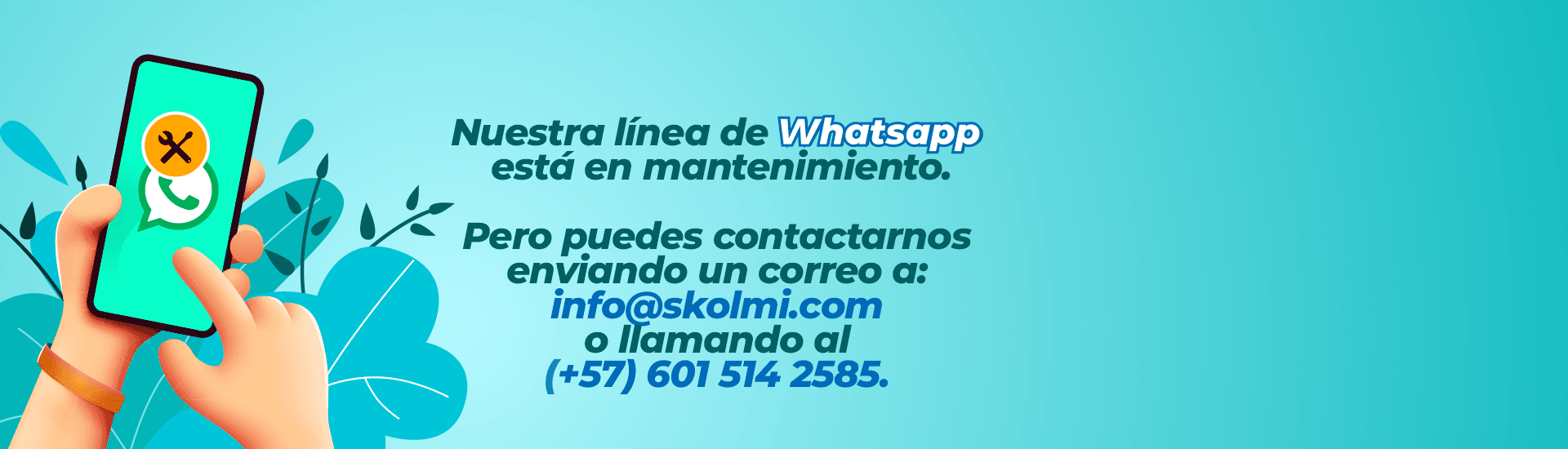 Whatsapp en mantenimiento